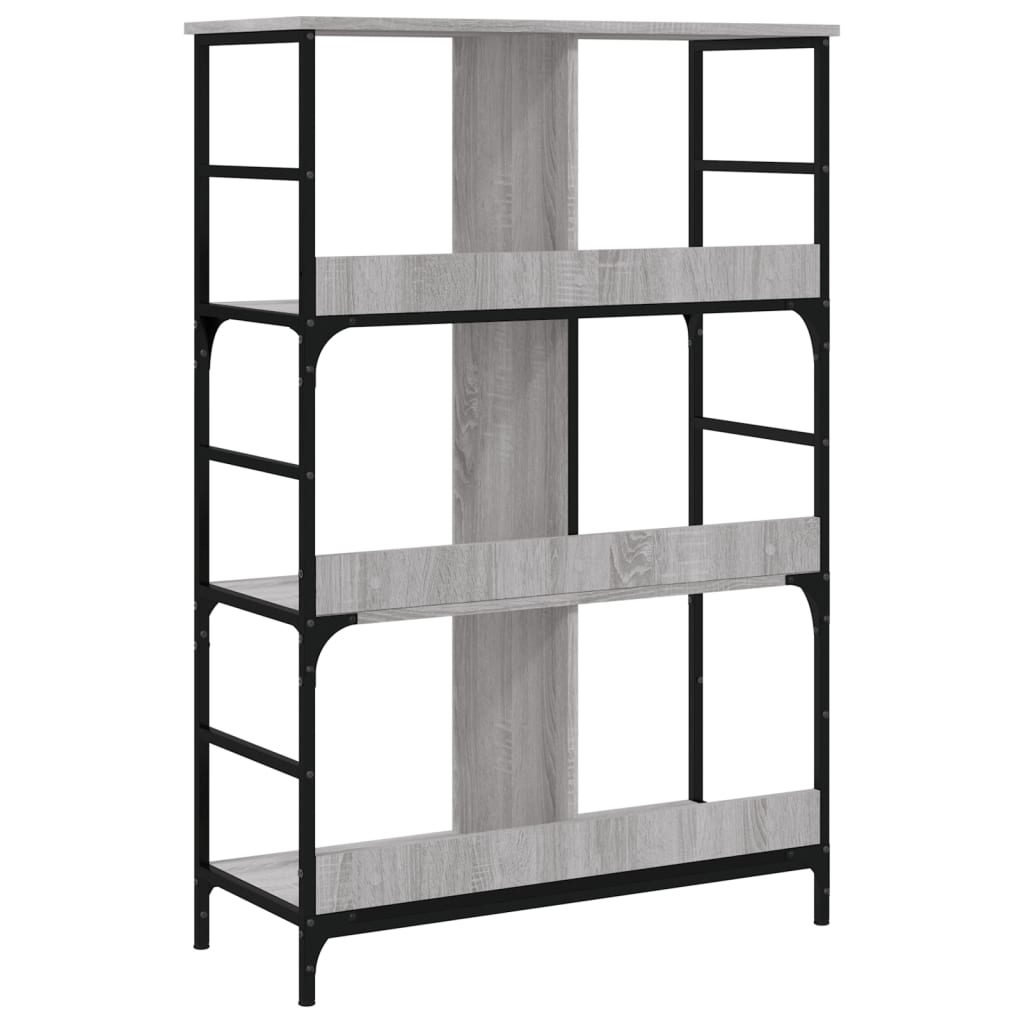 Bookshelf Grey Sonoma 78.5x33x117.5 cm Engineered Wood
